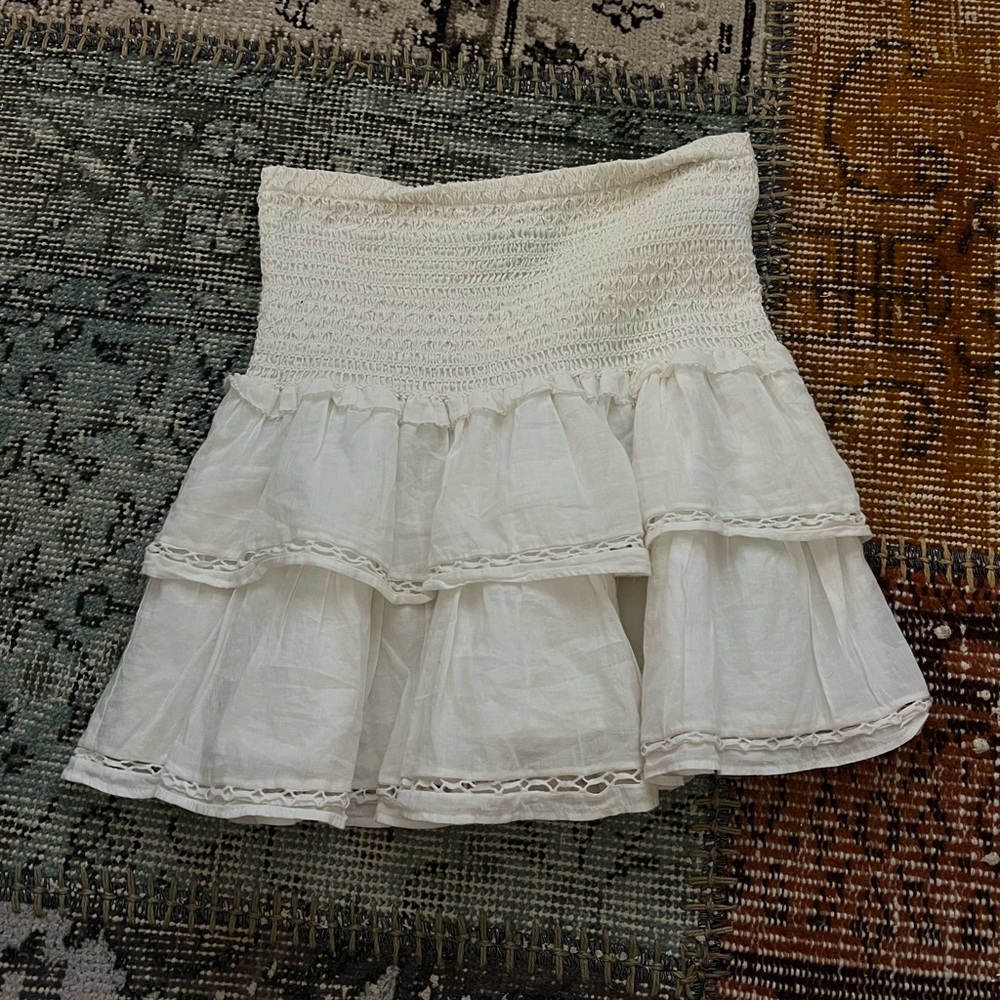 Sunday Best White Tiered Skirt